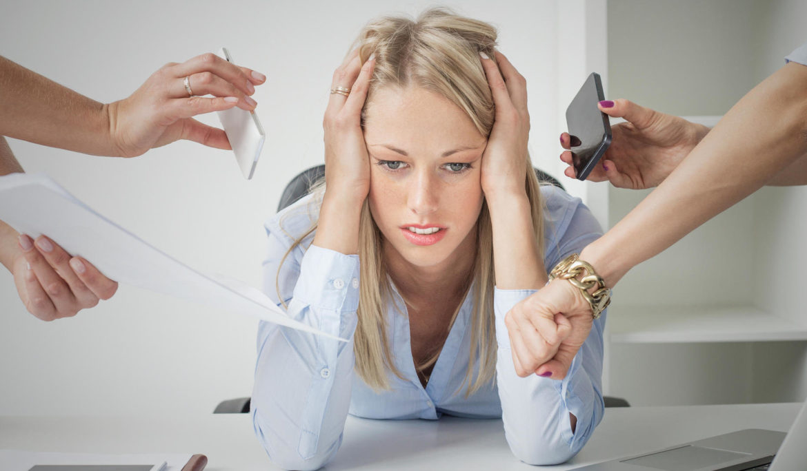 a women with a emotional burnout